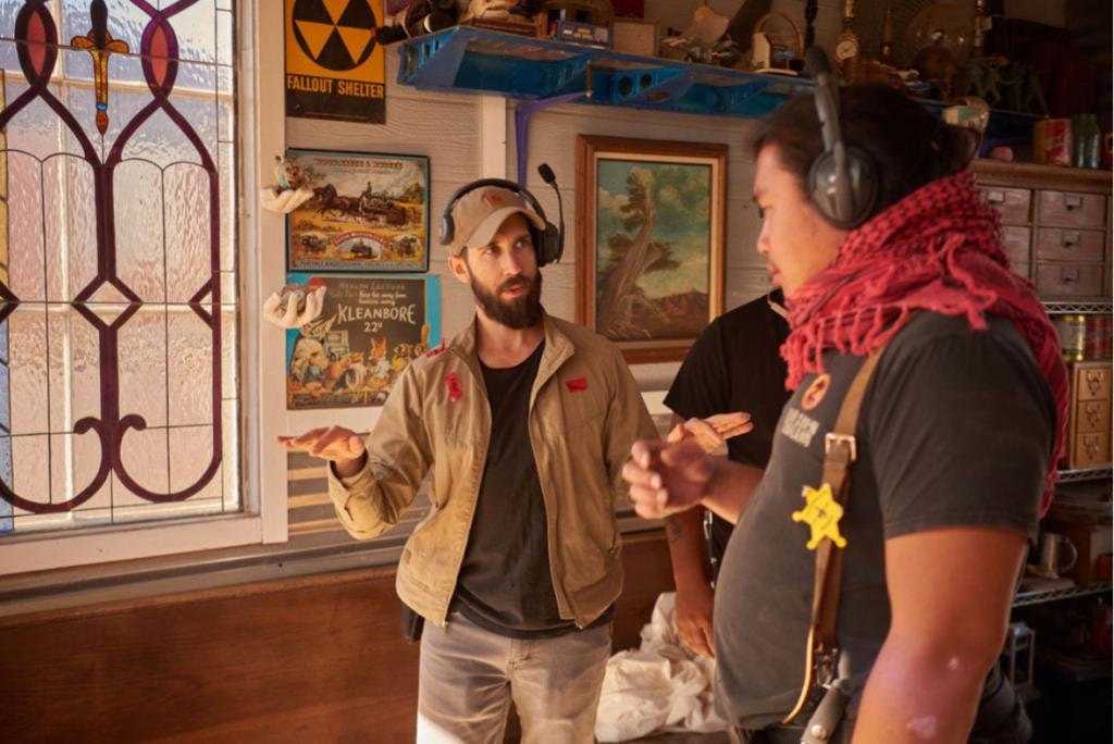 Crew on set — Helmet TV Series